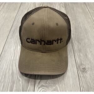 Carhartt Distressed Tan/Brown Trucker Hat